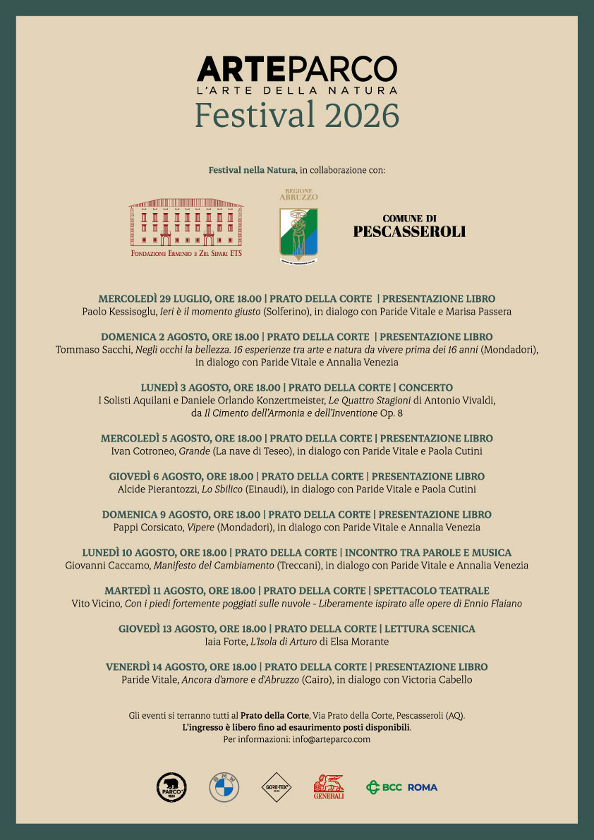 ArteParco Festival 2026 a Pescasseroli: programma completo degli eventi